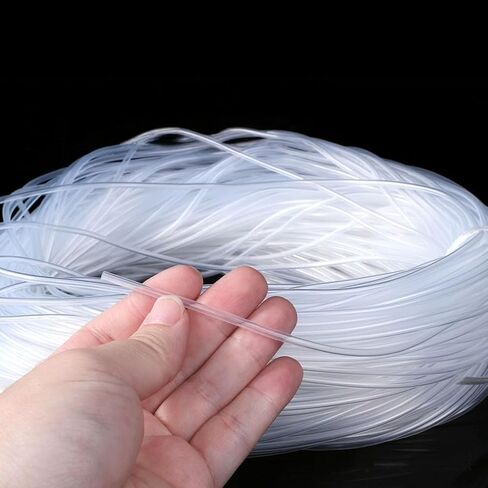 Silicone Capillary Tube 1x2.5mm, 10M Transparent(Clear,0.7 * 2.5mm) | For lab analysis medical devices and industrial automation, chemical resistant anti-tear hose, soft tubing in Kuwait