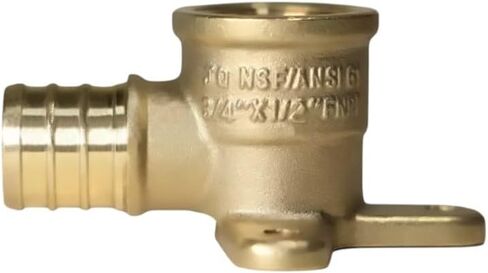 2 PCS 3/4" PEX X 1/2" FEMALE NPT THREADED DROP EAR ELBOW CRIMP FITTING LEAD in Kuwait