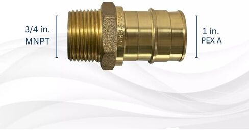 1 قطعة. محول ذكر NPT مقاس 1 بوصة Pex A x 3/4 بوصة، تركيب ذكر موسع in Kuwait