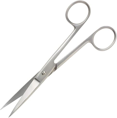 Box 50 Surgopack Sterile Single Use Dressing Operating Scissors Sharp Sharp 13cm / 5 inches Dissecting Cutting Individually Packed Disposable Lab Scissors Healthcare Professionals Medical Students EMS in Kuwait