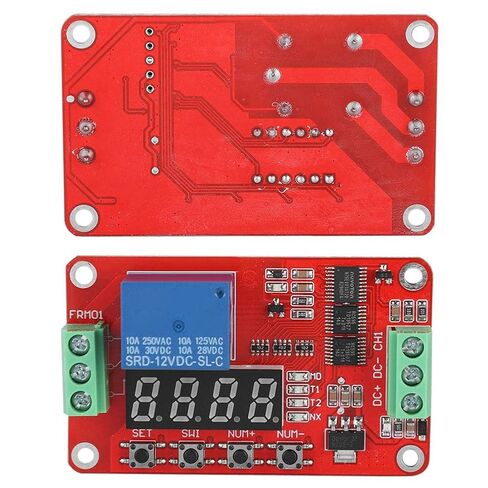 SUNGOOYUE Delay Relay Module PCB Relay Cycle Timer Module 18 Timing Modes 0.1s to 270h 10A Load Self Lock Loop Control for Automation Equipment DIY Users in Kuwait