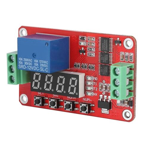 SUNGOOYUE Delay Relay Module PCB Relay Cycle Timer Module 18 Timing Modes 0.1s to 270h 10A Load Self Lock Loop Control for Automation Equipment DIY Users in Kuwait