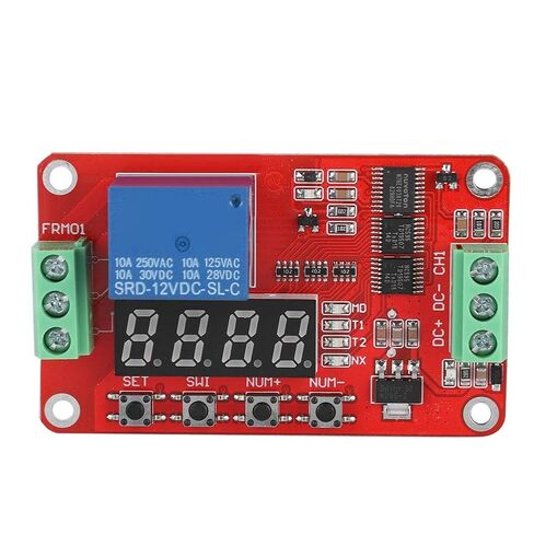 SUNGOOYUE Delay Relay Module PCB Relay Cycle Timer Module 18 Timing Modes 0.1s to 270h 10A Load Self Lock Loop Control for Automation Equipment DIY Users in Kuwait