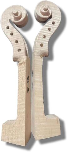 1 pcs Violin Neck 4/4 Flame Maple wood violin parts Replacement Violin Neck head in Kuwait