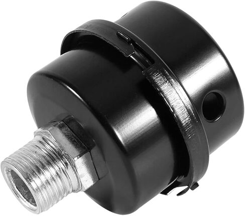 1 Pc 1/2" Thread Male Thread Diameter 20mm Air Compressor Silencer Filter, Thread Metal Air Compressor Intake Filter Sound Muffler Silencer, Air Compressor Replacement Parts in Kuwait