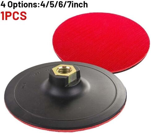 Backing Pad with Thread for Angle Grinder Polisher Discs, 4/5/6/7 Inch(6inch) in Kuwait