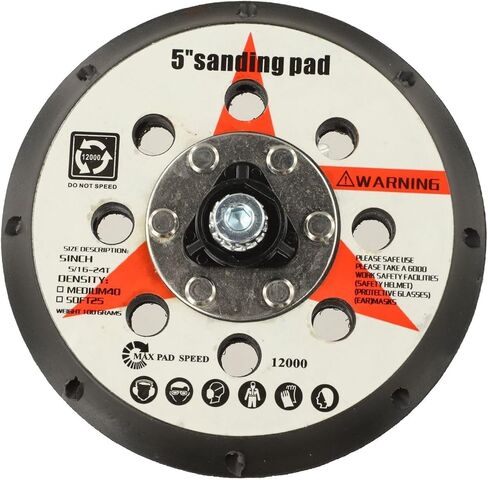 5 Inch Backing Pad M8 Thread Sanding Disc Backplate Base Plate Car Auto Detail Polishing Buffer Wheel For Dual Action For Polisher For Wood For Metal For Finishing in Kuwait