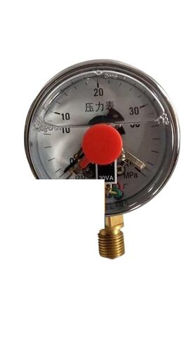 1pc YNXC-60 2.5" Shock-Proof Magnetic Help 60mm Oil Liquid Filled Electric Contact Pressure Gauge Manometer, Lower Mount, Bottom(0-2.5Mpa) in Saudi Arabia