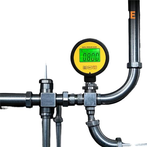 1pc ME260P Hydraulic Water Air Oxygen Accuracy 1% FS Waterproof IP65 Diameter 80mm Pressure Gauge Gas Liquid Fuel Manometer(NPT1-4,0-1MPa) in Saudi Arabia