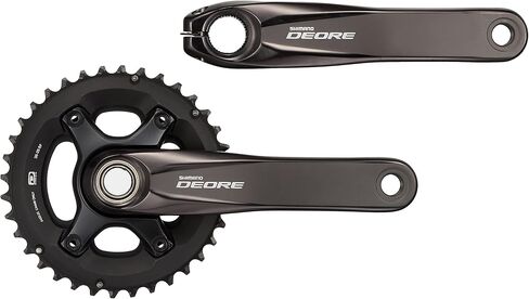 SHIMANO Front CHAINWHEEL, FC-M6000-2, DEORE, for Rear 10-Speed, 2-PCS FC, 175MM 38-28T Without CG, W/O BB Parts in Kuwait