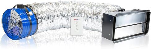 مروحة Quietcool QC CL-4700 RF الكلاسيكية المتقدمة للمنزل بالكامل مع تحكم لاسلكي - ما يصل إلى 4415 CFM - سرعتان - تغطي ما يصل إلى 2,208 قدم مربع - ضمان 10 سنوات - شبكة قابلة للإزالة in Kuwait