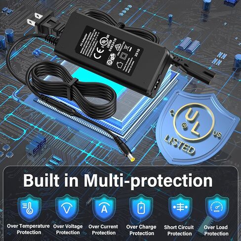 12V DJ Controller Charger Replacement Compatible with Pioneer DJ DDJ-FLX10 | Power Cord AC Adapter for Pioneer DDJ 4-Channel 4 Channel DDJFLX10 FLX10 Performance DJ Controller Charging Plug Cable in Kuwait