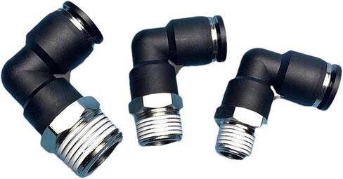 10Pcs PL Hole 5/32 3/16 5/16 PT Thread 1/8 1/4 1/2 Inch External Elbow Quick Release Pipe Air Connector Pneumatic Fitting(PL 1I2-04 (PT1I2)) in Kuwait