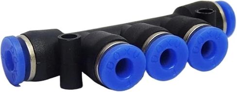PK4 PK6 PK8 PK10 PK12mm هوائي 5-Way موصل تركيب سريع دفع في صالح للهواء/أنبوب ماء 1 قطعة (PK4) in Kuwait