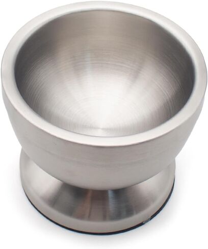 iDili 304 Stainless Steel Mortar and Pestle Set 100mm Lab Grinding Bowl with Non-Slip Base for Herb Spice Paste Grinding in Saudi Arabia