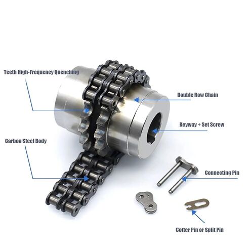 Sprocket Gear Chain Coupler KC4012 12/12.7/14/15/16/17/18/19/20/22mm Coupling 1Pcs | 12.7x20 in Kuwait