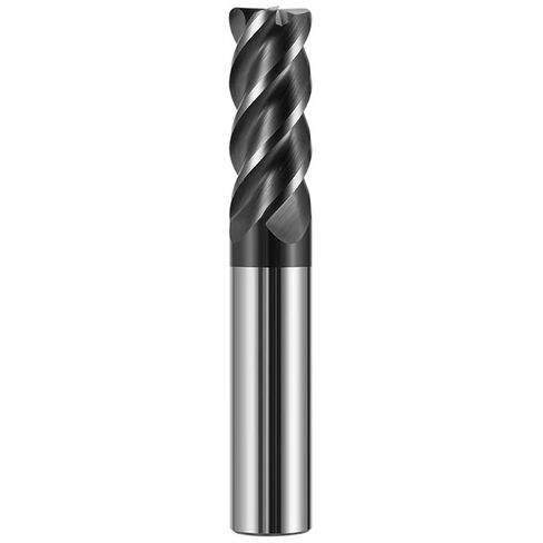 1pcs HRC66 Carbide Corner Radius End Mill Bit 4Flutes 4-12mm Shank Tungsten Carbide R Bull Nose Milling Cutter for Alloy Steel Stainless Steel Cast Iron and Aluminum(10R0.5xD10x75,10 pcs) in Kuwait