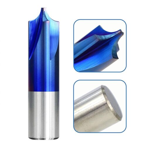 Carbide End R0.5-R5.0 Blue Coated Corner Rounding End Radius Bit for Machine 1Pcs (Size : R1.5xD6x50L) in Kuwait