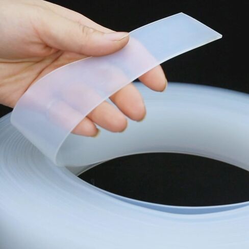 Generic Gap Solid White Silicone Rubber Seal Strip Width 10mm to 80mm Thick 1mm to 5mm Anti-Slip Damper Sealing Gasket Heat Resistant Strip Excluder(3mmx30mm), DBPDOPPWA-3MMX30MM in Kuwait
