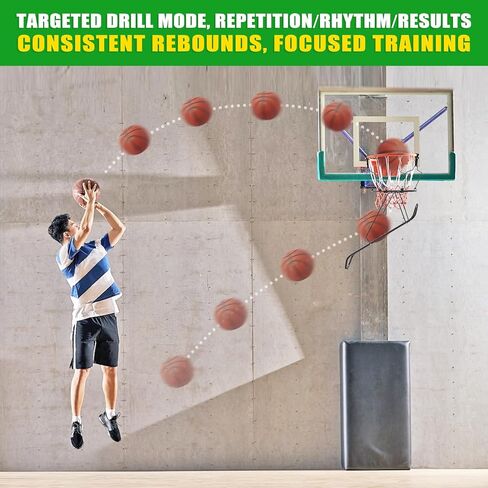 KingDolly Basketball Return Attachment with Chain Basketball Net, 360° Rotatable Track, Basketball Returner for Solo Practice, Shooting Training in Kuwait