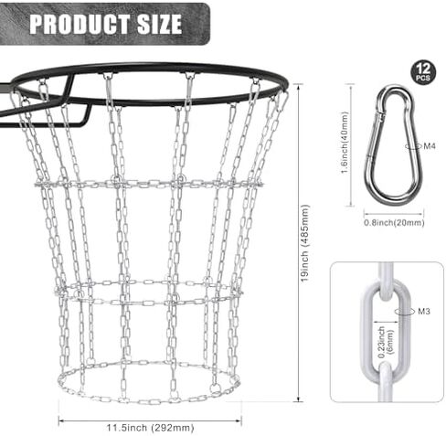 KingDolly Basketball Return Attachment with Chain Basketball Net, 360° Rotatable Track, Basketball Returner for Solo Practice, Shooting Training in Kuwait