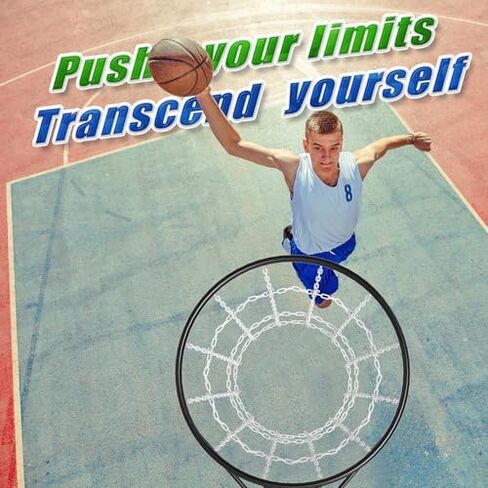 KingDolly Basketball Return Attachment with Chain Basketball Net, 360° Rotatable Track, Basketball Returner for Solo Practice, Shooting Training in Kuwait