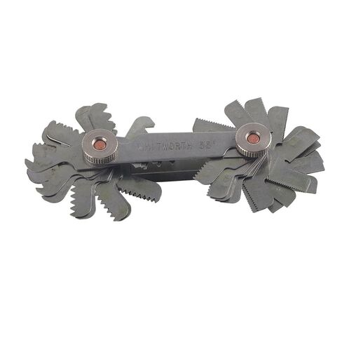 Thread Pitch Cutting 52Pcs Metric & Imperial Measuring Tool Stainless Steel Screw Thread Pitch Gauge 55 Degree & 60 Degree Thread Measuring Gage in Kuwait