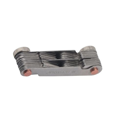 Thread Pitch Cutting 52Pcs Metric & Imperial Measuring Tool Stainless Steel Screw Thread Pitch Gauge 55 Degree & 60 Degree Thread Measuring Gage in Kuwait