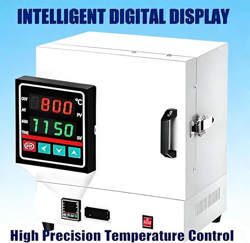 High-Temperature Muffle Furnace 1150℃, 2000w Tabletop Burnout Oven for Jewelry Making & Metal Casting, Durable, Efficient Kiln for Professional & Hobby Use in Kuwait