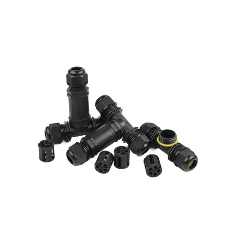 M25 Cable Connector 3 Way T Type for 2/3/4/5 pin LED Lighting Screw Terminal(M25T 2P 5-8mm) in Kuwait