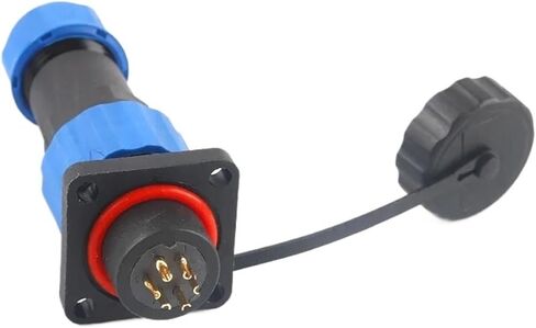 Cable Connector Square Plug Socket SP16 Male and Female Welding Docking 2 3 4 5 6 7 9 pins(SP16-6S) in Kuwait