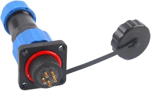 Cable Connector Square Plug Socket SP16 Male and Female Welding Docking 2 3 4 5 6 7 9 pins(SP16-6S) in Kuwait