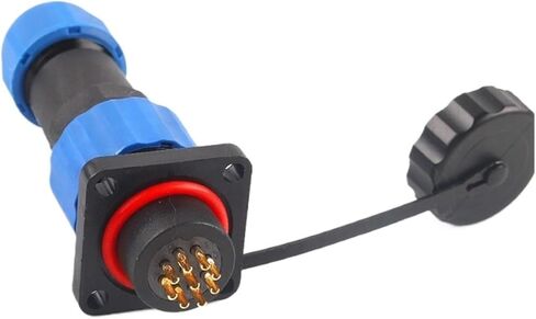Cable Connector Square Plug Socket SP16 Male and Female Welding Docking 2 3 4 5 6 7 9 pins(SP16-6S) in Kuwait