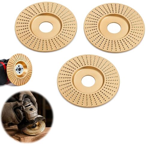 2026 New Angle Grinder Polishing Pad Tungsten Carbide Sanding Discs,Upgrade Heavy Duty Tungsten Carbide Wheel,Wood Carving Discs for 4" & 4-1/2" Grinders Cutting Shaping Sanding.（3*Flat Surface） in Kuwait