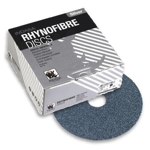 Buy Indasa 7" Rhynofibre "Z" Silver Resin Fiber Grinding Discs, 2200 Series 24 in Kuwait