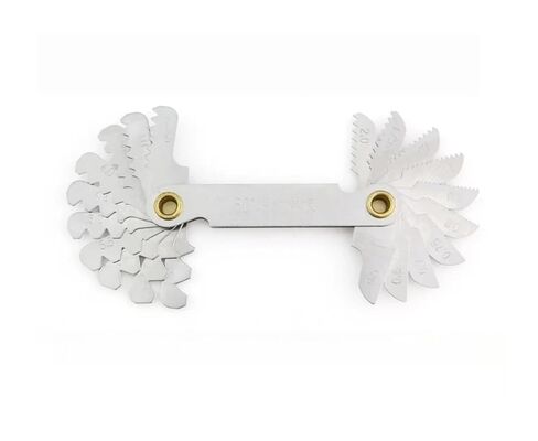 Thread Pitch Cutting 55/60 Degree Thread Pluging Gauge Metric Imperial Gear Tooth Screw Pitch Gauges Carbon Steel Measuring Tool Tap Thread Measurement(58pcs) in Kuwait
