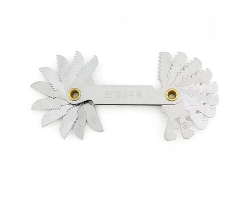 Thread Pitch Cutting 55/60 Degree Thread Pluging Gauge Metric Imperial Gear Tooth Screw Pitch Gauges Carbon Steel Measuring Tool Tap Thread Measurement(58pcs) in Kuwait