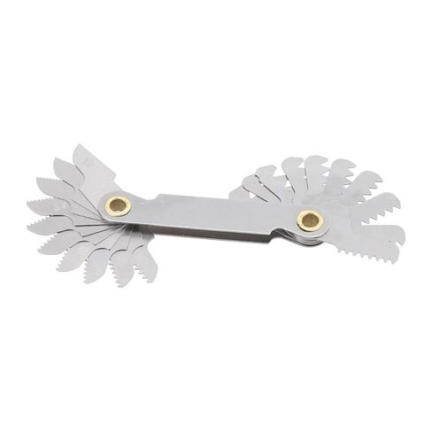 Thread Pitch Cutting Thread Pitch Cutting Gauge Bladeing Tools 55 and 60-Degree Inch Metric Screw Thread-Pitch Gauge(55degrees) in Kuwait