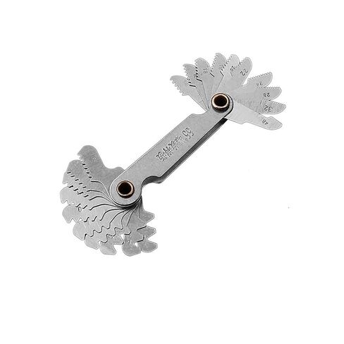 Thread Pitch Cutting Thread Pitch Ruler Gauge Metric/Imperial/U.S System Screw Thread Gauge(M and B 52pcs Set) in Kuwait