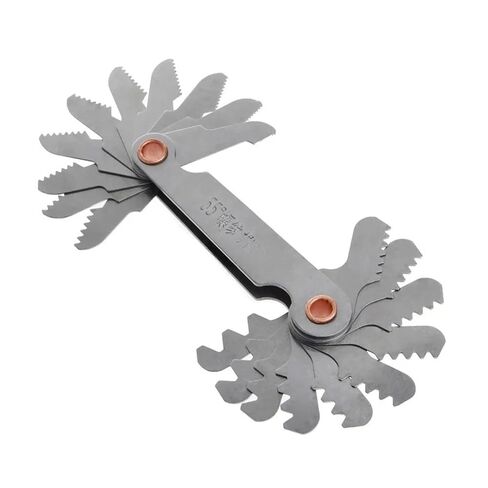 Thread Pitch Cutting 2pcs Thread Pluging Gage Stainless Steel Metric Screw 60 and 55 Degree Thread Measuring Gage in Kuwait