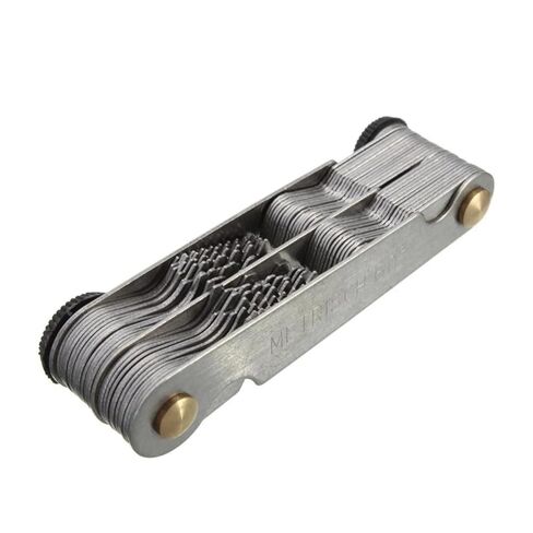 Thread Pitch Cutting Metric Screw Pitch 60 Degree 52Pcs Steel Thread Measuring Gage Measuring Gauging Lathe Tool in Kuwait