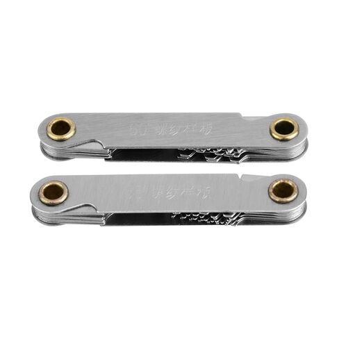 مقياس قياس خيط قطع درجة الخيط، قطعتان من مقياس قياس درجة الخيط Imperial55° Metric60° من الفولاذ المقاوم للصدأ in Kuwait