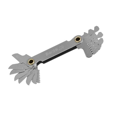 مقياس قياس خيط قطع درجة الخيط، قطعتان من مقياس قياس درجة الخيط Imperial55° Metric60° من الفولاذ المقاوم للصدأ in Kuwait