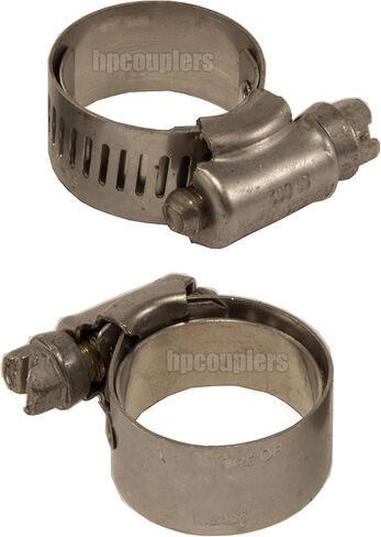 Ideal Tridon 65E، 6520E، مقاس 20 مشابك مبطنة، ترس دودي من الفولاذ المقاوم للصدأ، يناسب 1 بوصة - 1-3/4 بوصة، 29 مم - 44 مم خرطوم OD، مشابك خرطوم سخان السيليكون، 6520E51 (عبوة من 10) in Kuwait