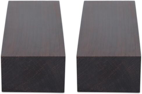 Yunseity Ebony Wood Block, 12x4x2.5cm Black Ebony Wood Lumber for Handle Plate, Solid Timber for Musical Instruments, Crafting Block in Kuwait