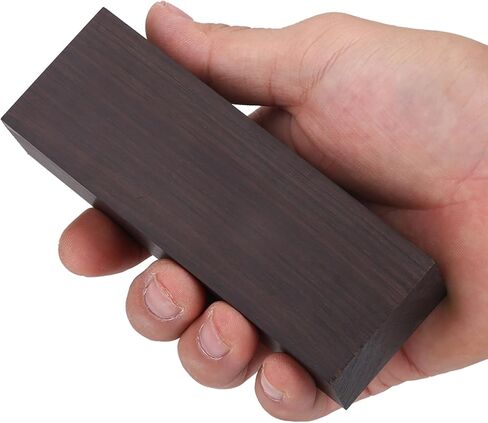 Generic كتلة خشب الأبنوس، 12x4x2.5 سم 4 قطع خشب الأبنوس الأسود مقبض الخشب الخشبي، مادة الخشب DIY لآلات الموسيقى تحول الفراغات in Kuwait