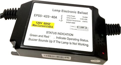 CAARLA Electronic Ballast EPS5-425-40A Lamp Electronic Ballasts 120V 10-40W Lighting Starter for 1 Lamp with Indicator in Kuwait