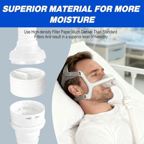 Humidifiers Plus for Air - mini - (6 Pack) HME for air - mini Humidifiers Plus,Replacement Humidifier Filter - Compatible with Airmini CPAP Machine & P10, N20, N30,Individually Sealed in Kuwait
