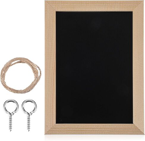 Mini Chalkboard Sign, Small Chalkboard Menu Board with Wood Frame, Hanging Blackboard Signs for Classroom Home Wedding Restaurant, Rustic Menu Sign for Kitchen Cafe in Saudi Arabia