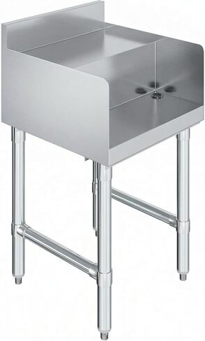 Stainless Steel Blending Mixing Station with Dump Sink & Faucet – NSF Certified Underbar Beverage Prep Sink for Commercial Bar, Restaurant, or Juice Shop (18" x 18") in Kuwait